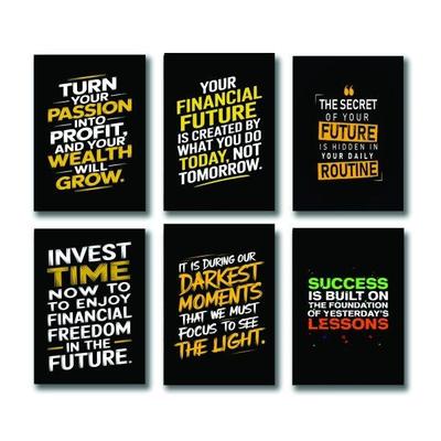 6-Piece Abstract Wall Frames Set for Home Decor