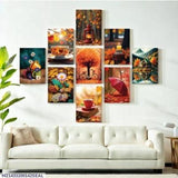 9 Piece Abstract Wall Art Set for Home Decor