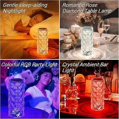Rechargeable Rainbow LED Night Lamp with Remote Control