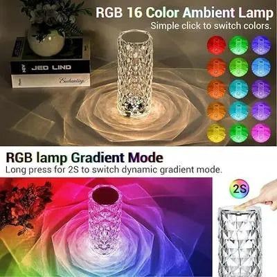 Rechargeable Rainbow LED Night Lamp with Remote Control