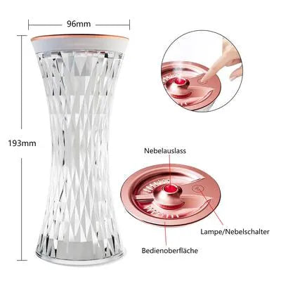Crystal LED Humidifier with 7 Color Night Light